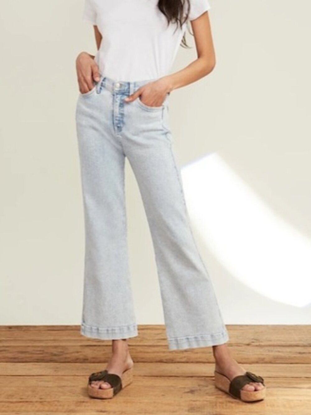 Veronica Beard Carson Ankle Flare High Rise Jeans in Everest Size 25‎ / 0 NWT